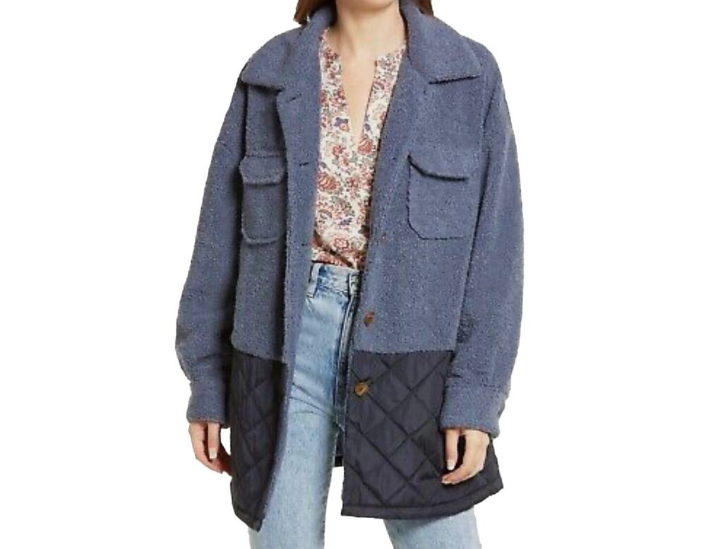 NEW Treasure & Bond Mixed Media Shacket Size Medium